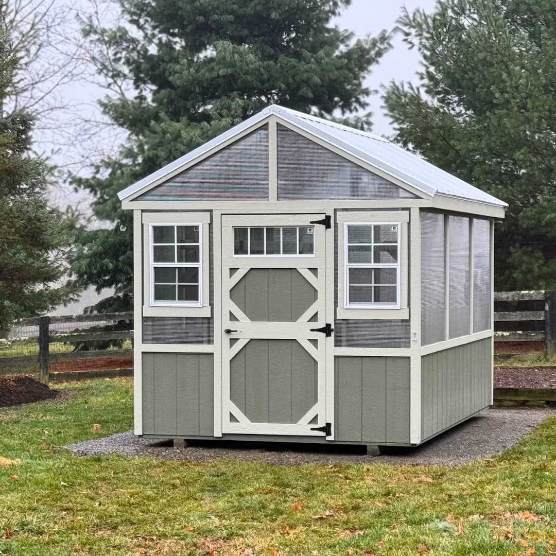 Amish-built garden sheds for sale in the Shenandoah Valley