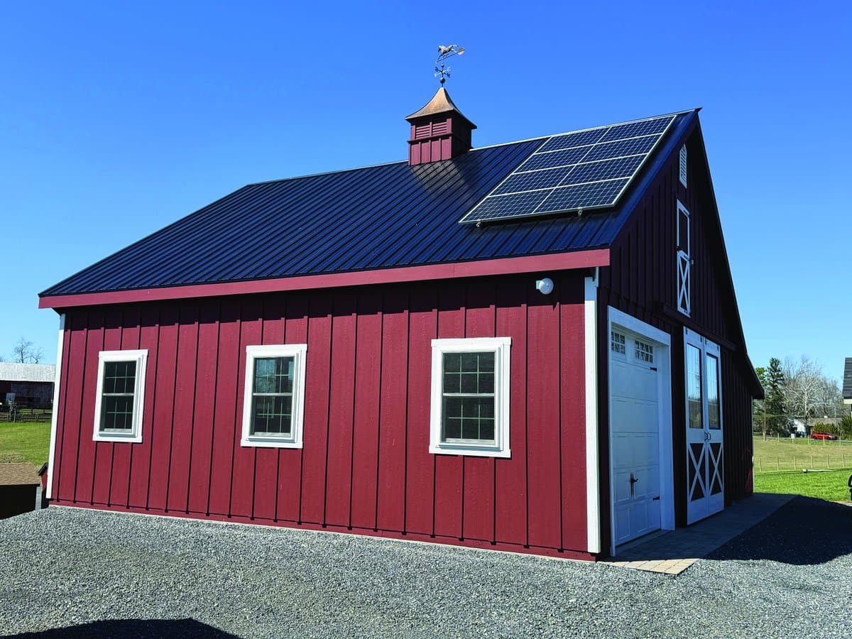 Amish-built custom garage barn for sale in the Shenandoah Valley
