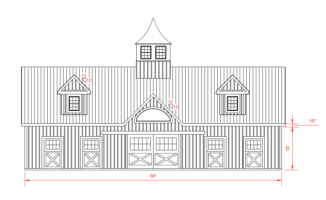 High Country Barn — floor plan or diagram