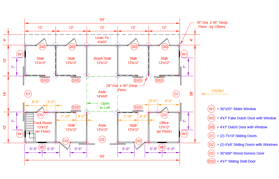 High Country Barn — floor plan or diagram