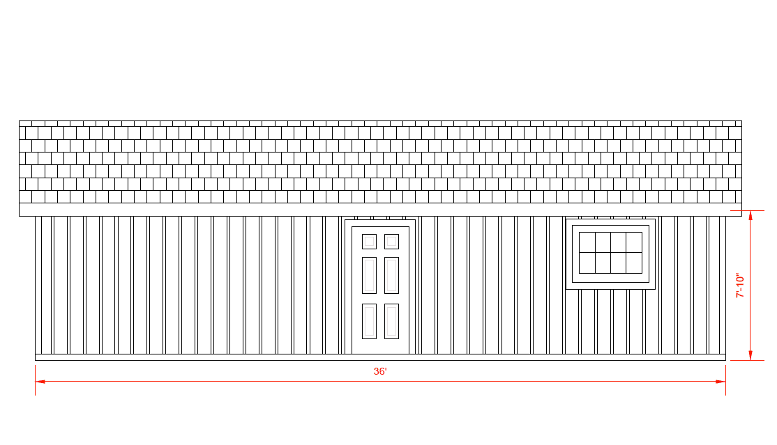 Row Barn — floor plan or diagram
