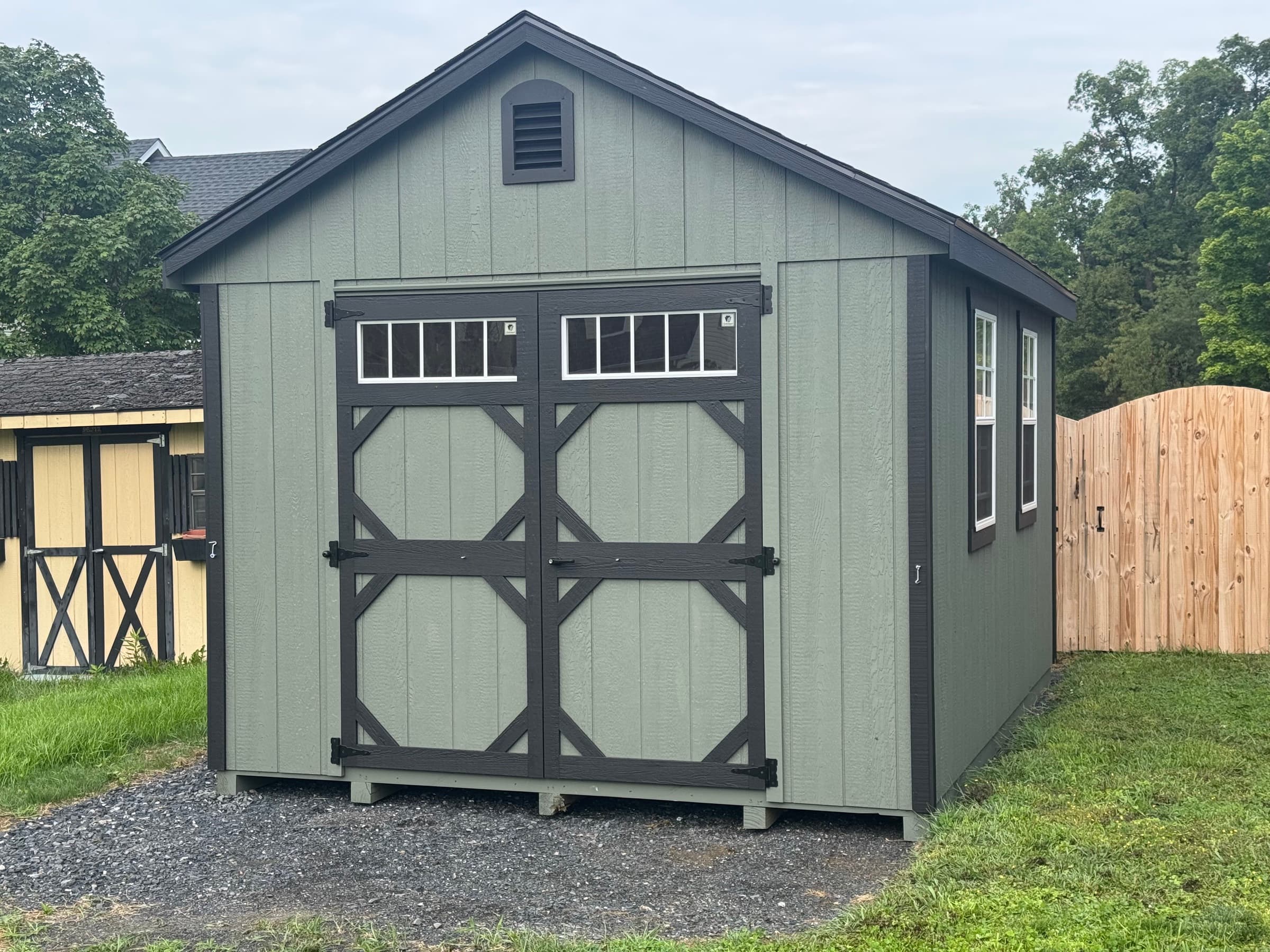 A Little More Room: Katy & Mike's New A-Frame Shed in Stephens City — photo 1